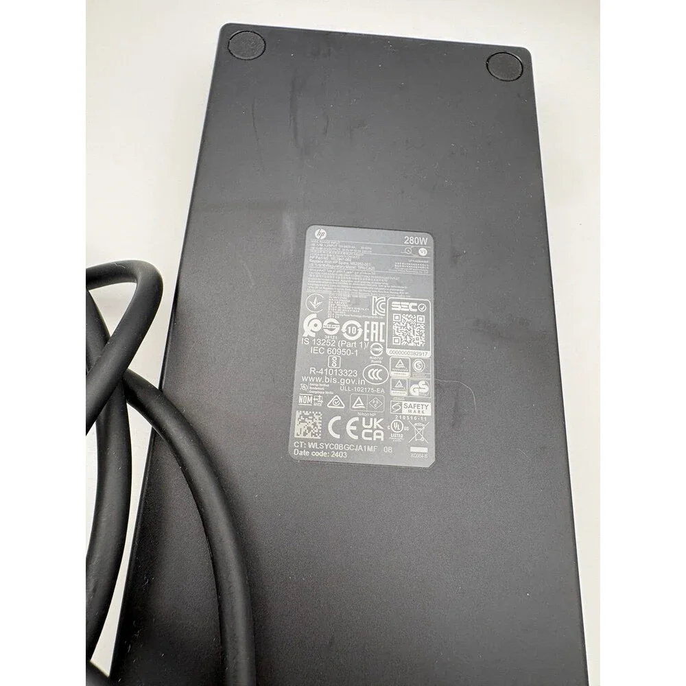 HP Thunderbolt Dock G2 with 280W Power Supply & Combo Cable